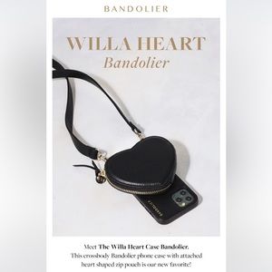 Perfect Gift!! 🎁 Bandolier Willa Heart iPhone XR Crossbody case and wallet